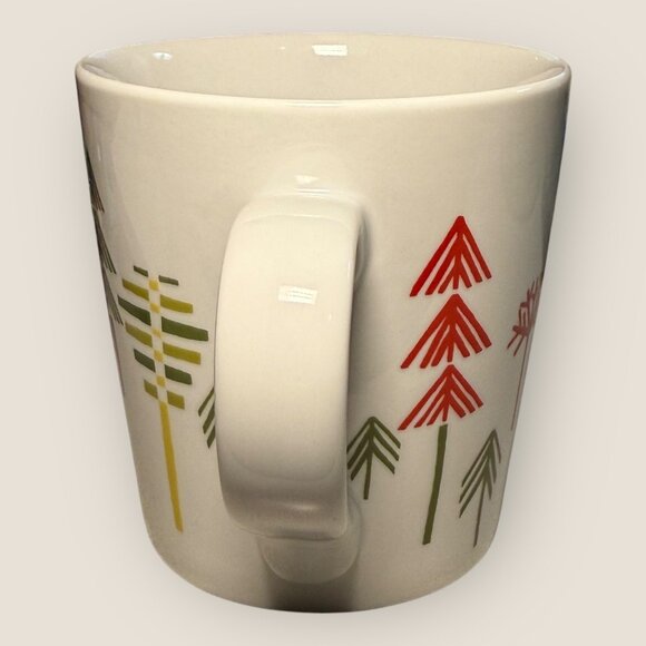 Crate & Barrel Julia Rothman Holiday Trees Ceramic Coffee Tea Cocoa Mug - Picture 4 of 6